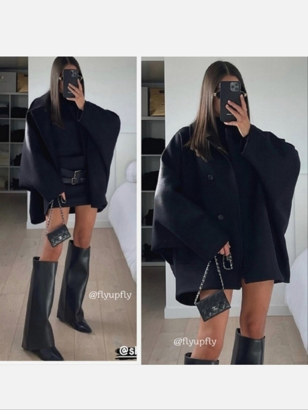 ZARA MANTECO WOOL COAT Black Size XS/S and M/L